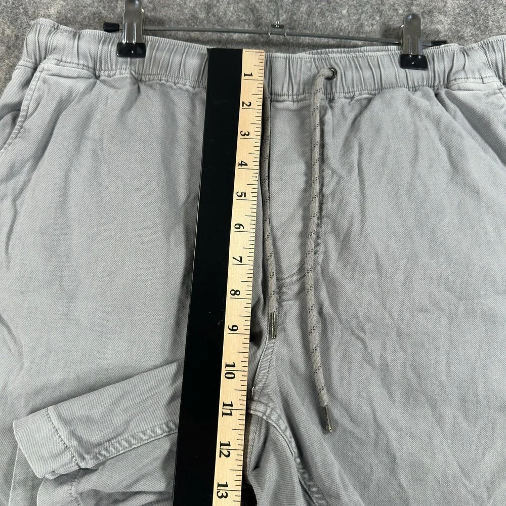 Faherty Essential Drawstring Shorts Mens Large Gray Chino 6 In Inseam Elastic